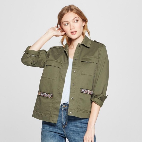 🆕 A New Day | Beaded Army Jacket - Picture 1 of 9